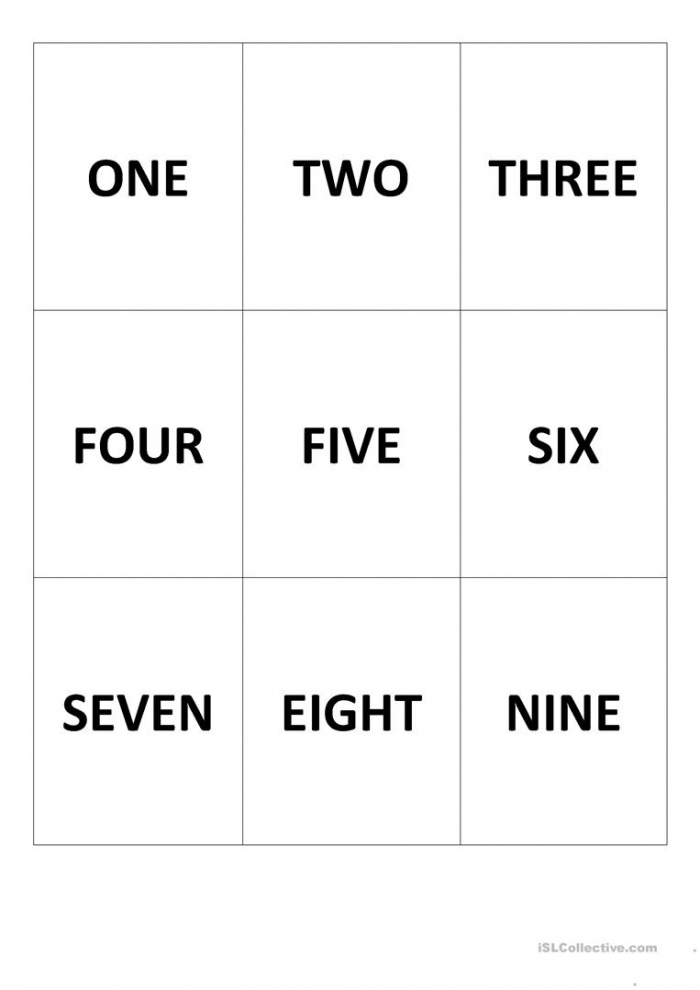 Memory Game Numbers And School Objects