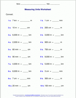 Units Of Measurement Practice Test