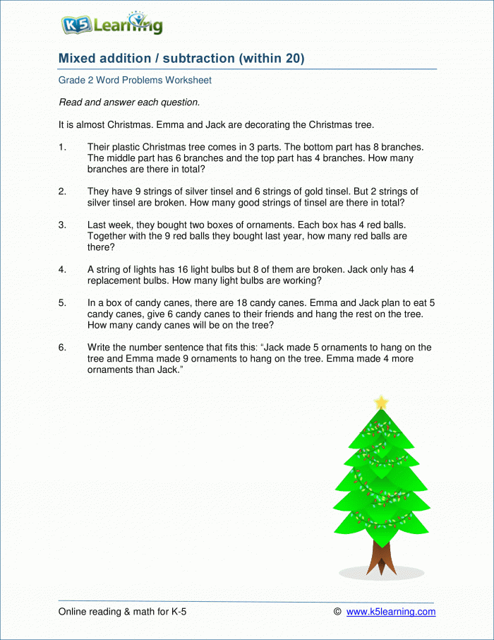 Nd Grade Math Word Problem Worksheets