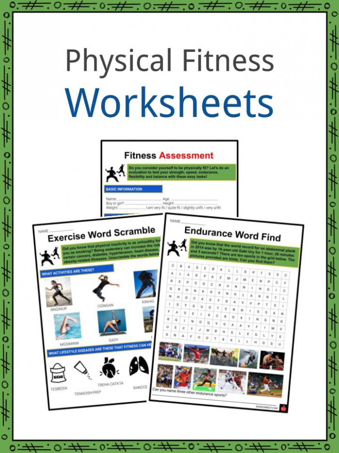 Physical Fitness Facts   Worksheets   Information For Kids