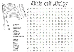 Fourth Of July Word Search