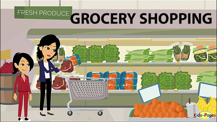 Shopping At The Grocery Store