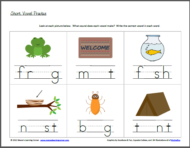 Short Vowel Practice