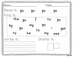 Write The Sight Word: Meet