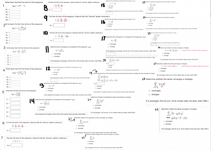 Solved Calculus Worksheet I Apologize For So Many Questi