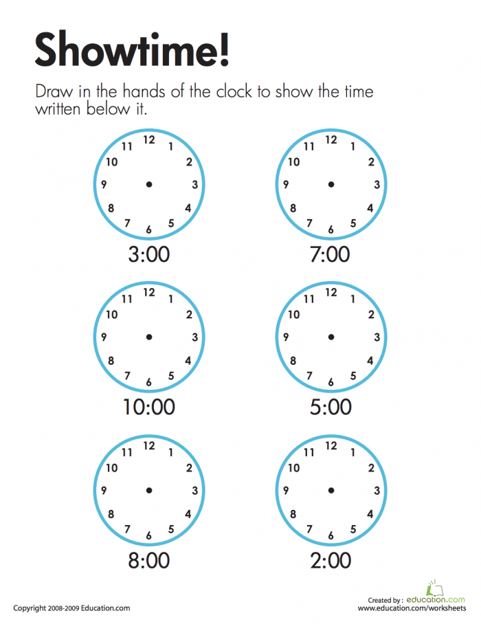 Telling Time Showtime