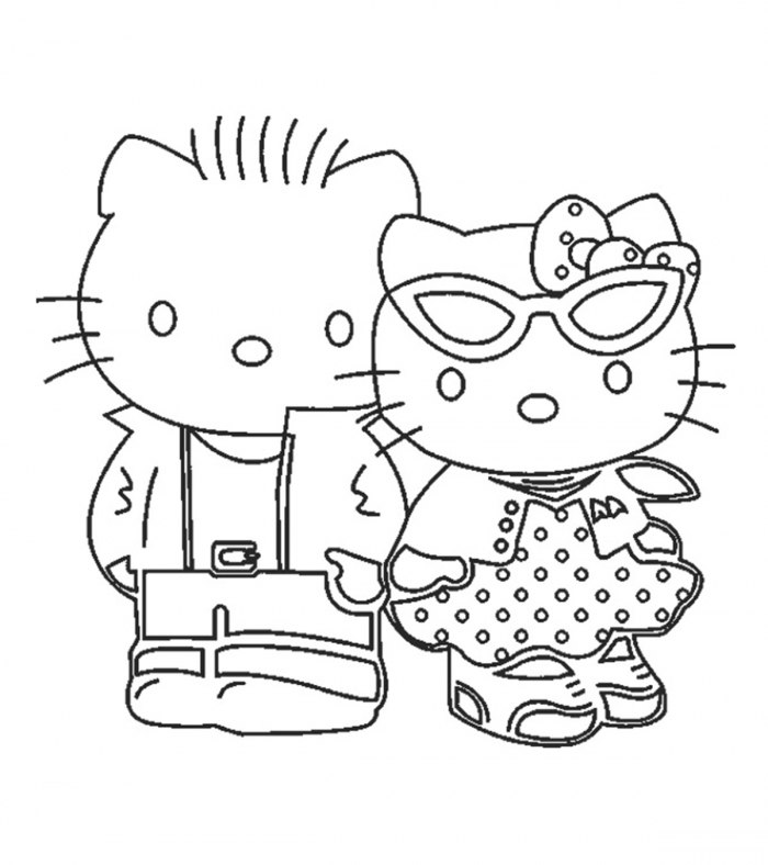 Top  Free Printable Hello Kitty Coloring Pages Online