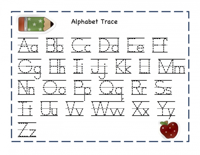 Trace Letters Worksheets