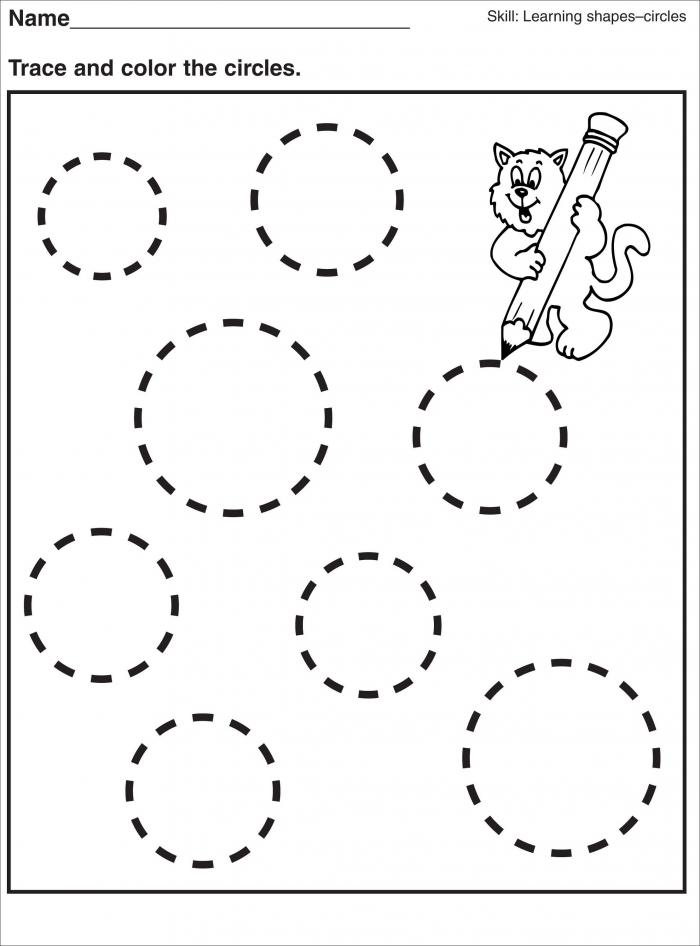 Tracing Pages For Preschool