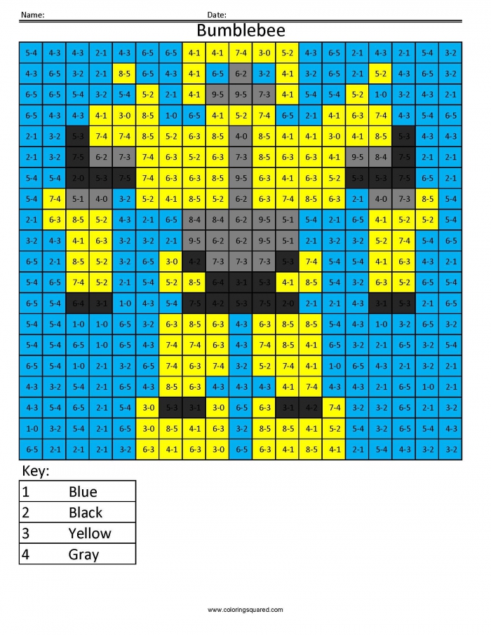 Transformers Math Coloring Puzzles