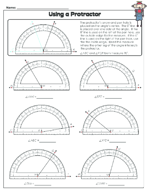Using A Protractor