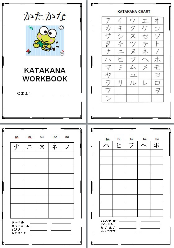 Writing Katakana