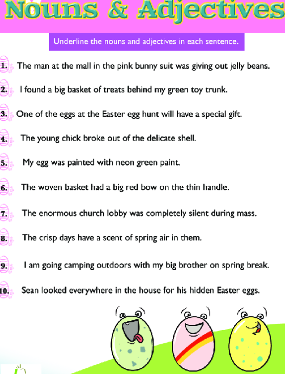 A Search For Spring Nouns And Adjectives