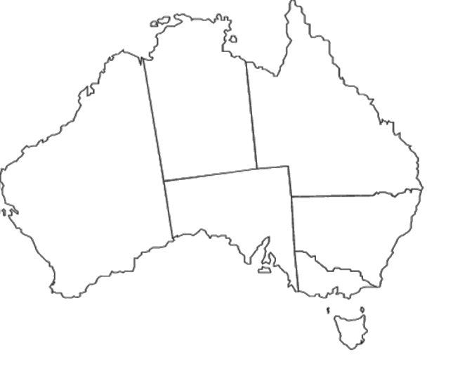 Abcteach Printable Worksheet Australia Outline Map