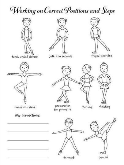 Ballet Positions Worksheets 99Worksheets