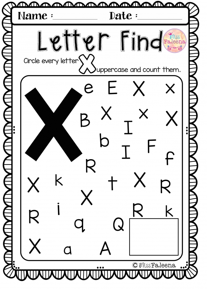 Alphabet Letter Of The Week X