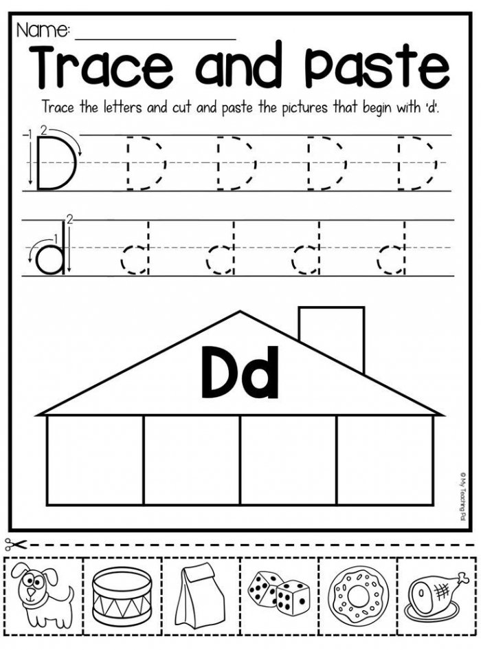 learning the letter d worksheets 99worksheets