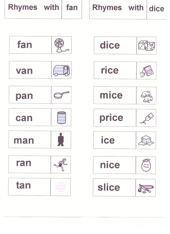 Best Images Of Free Printable Rhyming Words Worksheets
