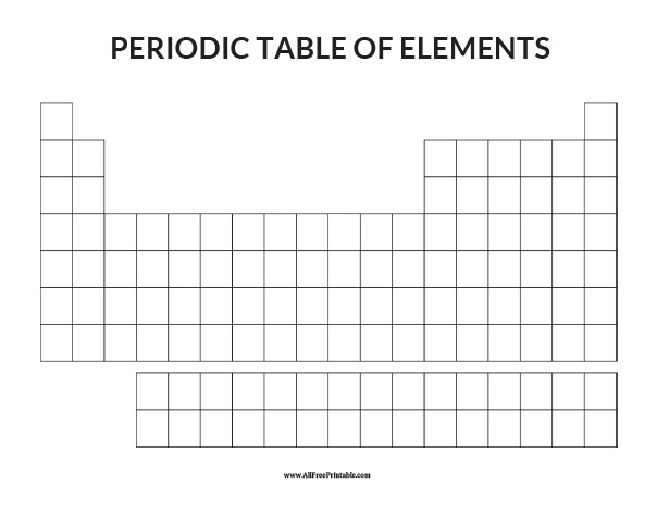 Blank Periodic Table Worksheets Image