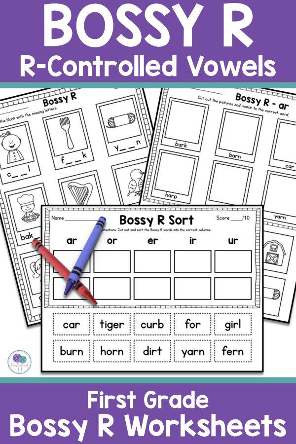 Word Sort: Multisyllabic Words With R-Controlled Vowels Worksheets