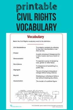 Civil Rights Vocabulary