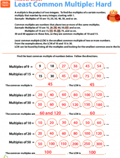 Least Common Multiple: Hard