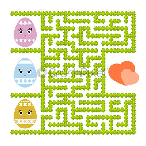 Color Abstract Labyrinth Kids Worksheets Activity Page Game Puzzle