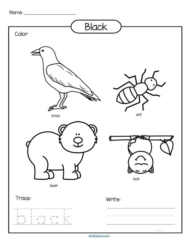 The Color Black Worksheets 99Worksheets The Color Black Worksheets 99Worksheets