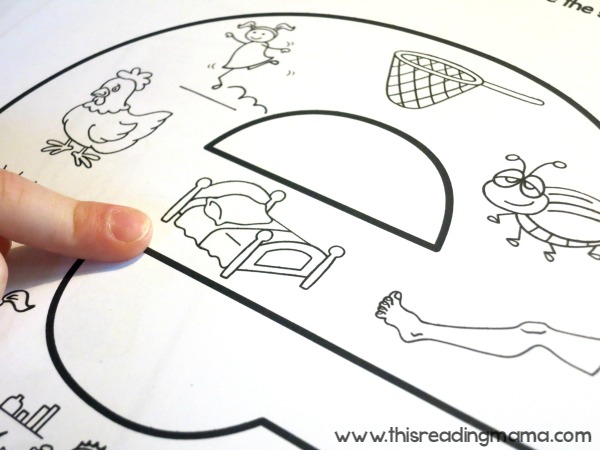 Color The Short Vowel Sound