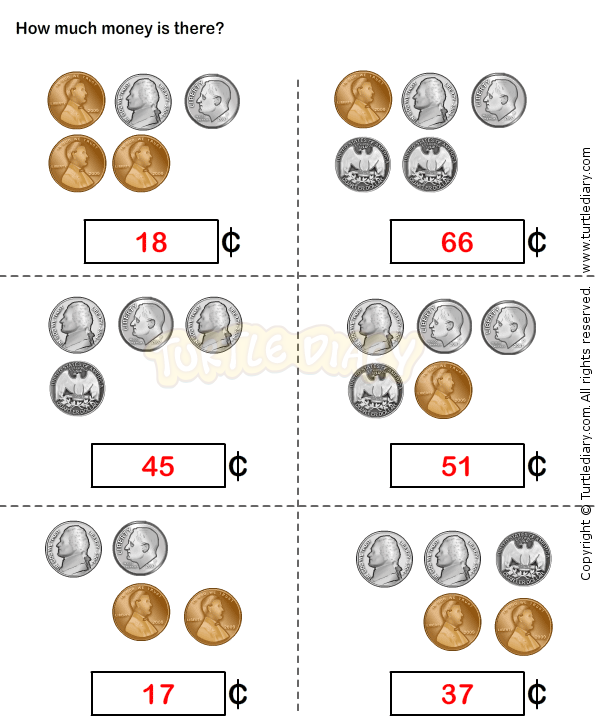 Counting Coins Worksheet
