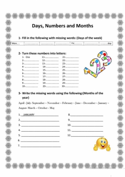 Learn The Days Of The Month