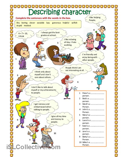 Describing Character Part