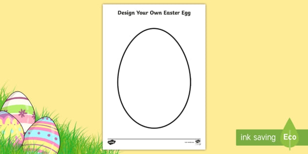 Design An Easter Egg A Template Teacher Made