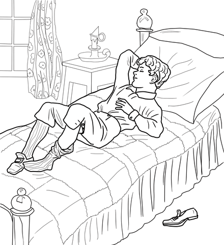 Diddle Diddle Dumpling My Son John Coloring Page