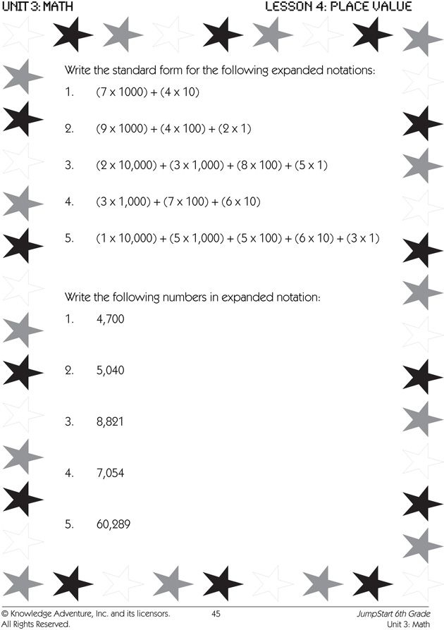 Digits Take On Different Values Based On Their Position In A