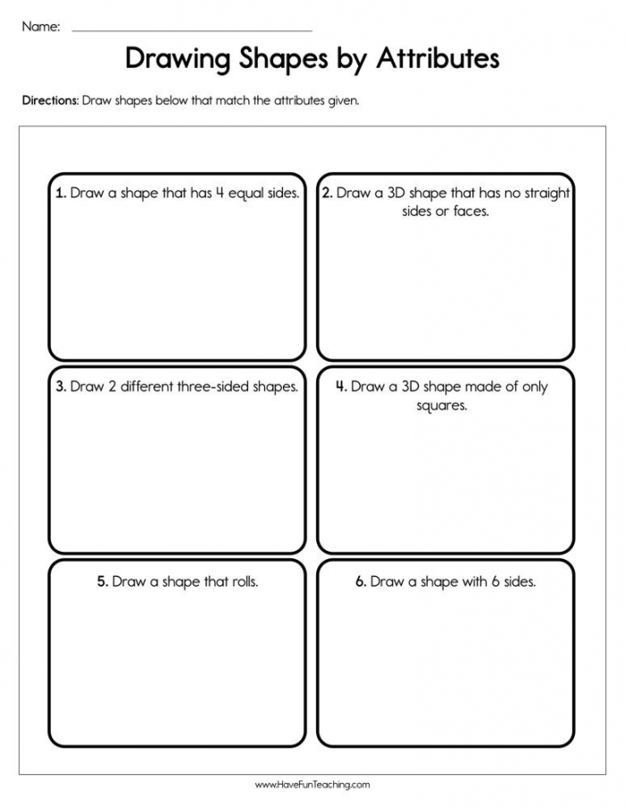 Drawing With Shapes Worksheets 99Worksheets