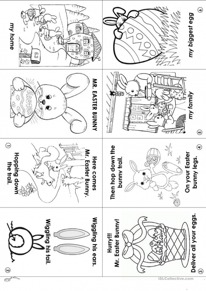 Easter Bunny Chant In A Mini Book