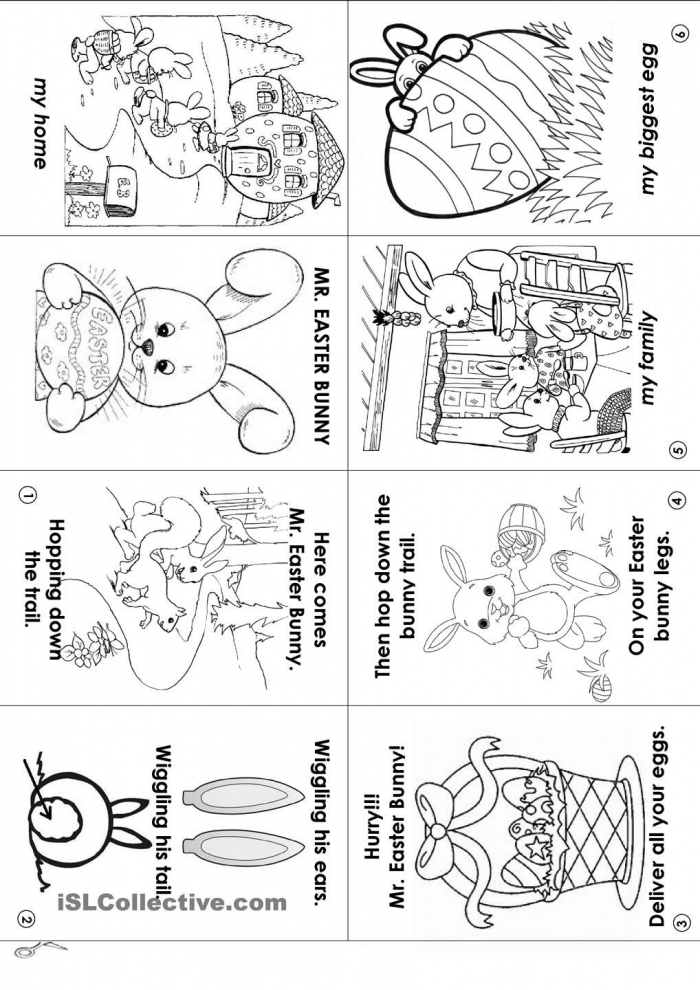 Easter Mini Book Worksheets 99Worksheets