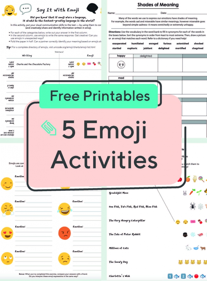 Embrace The Power Of Emojis With These Fun Printables