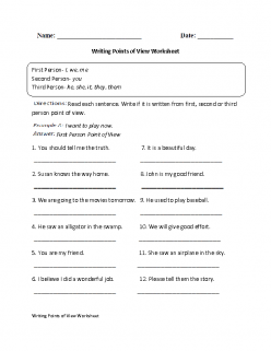 Pronouns And Point Of View