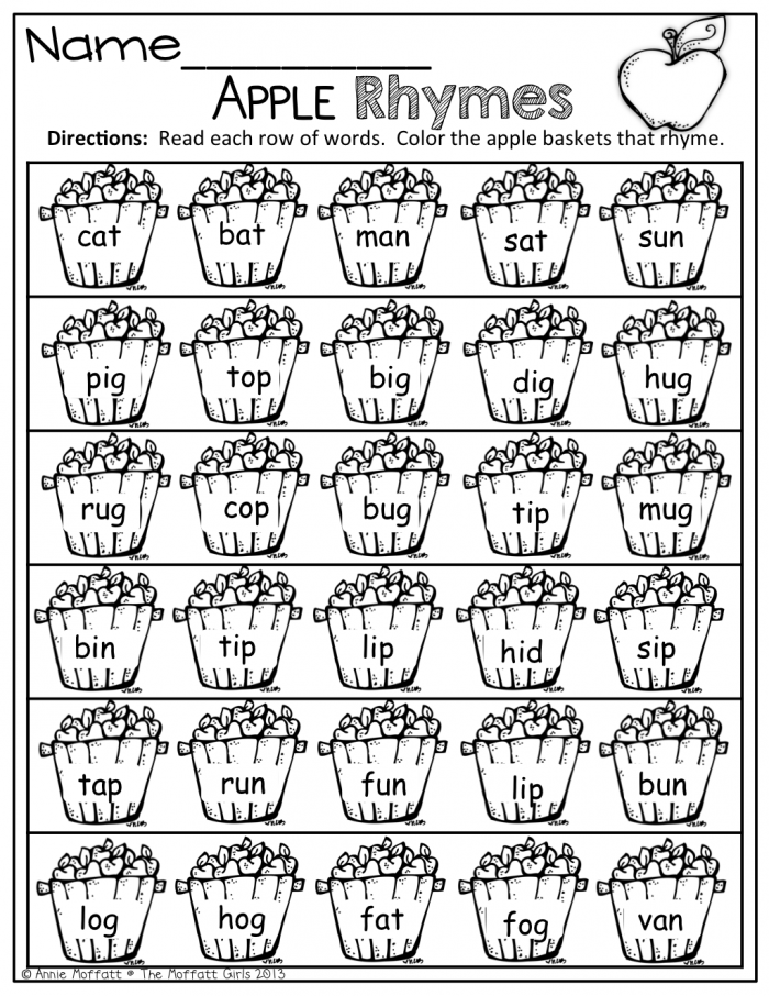 Fall Math And Literacy Packet St Grade