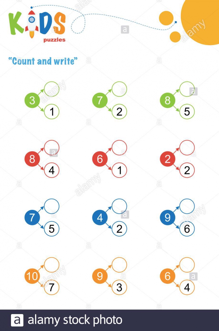 Fill In The Missing Numbers Counting Worksheet Easy Colorful