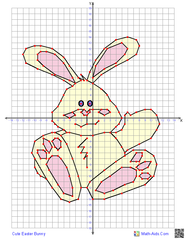 Four Quadrant Graphing Worksheets For Easter