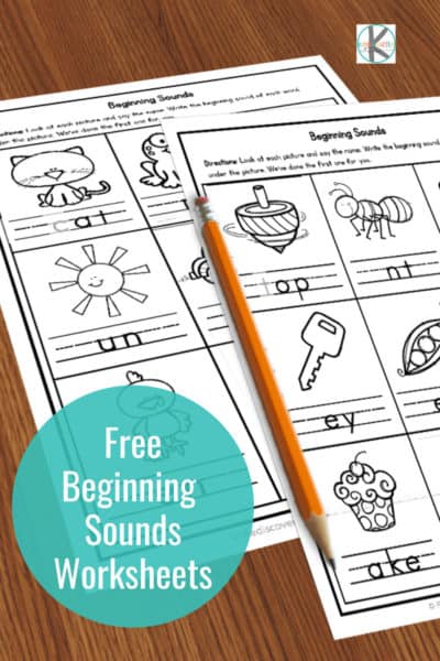 Free Beginning Sounds Worksheets