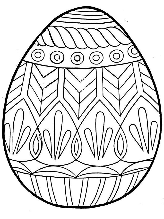 Free Printable Easter Egg Coloring For Kids To Print Fun