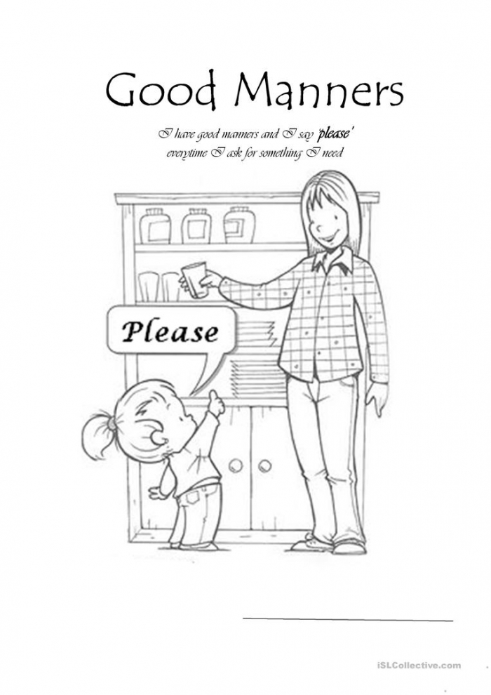 Manners Worksheet For Preschoolers Free Printable