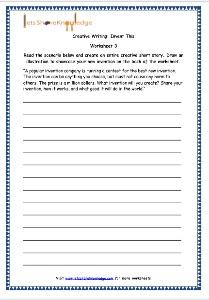 I am to write an exercise. Writing Worksheets. Essay writing Worksheets. Writing a story Worksheet. Creative writing Worksheets.