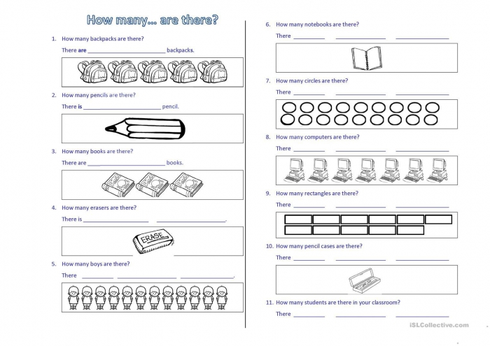 How Many  Are There Worksheet