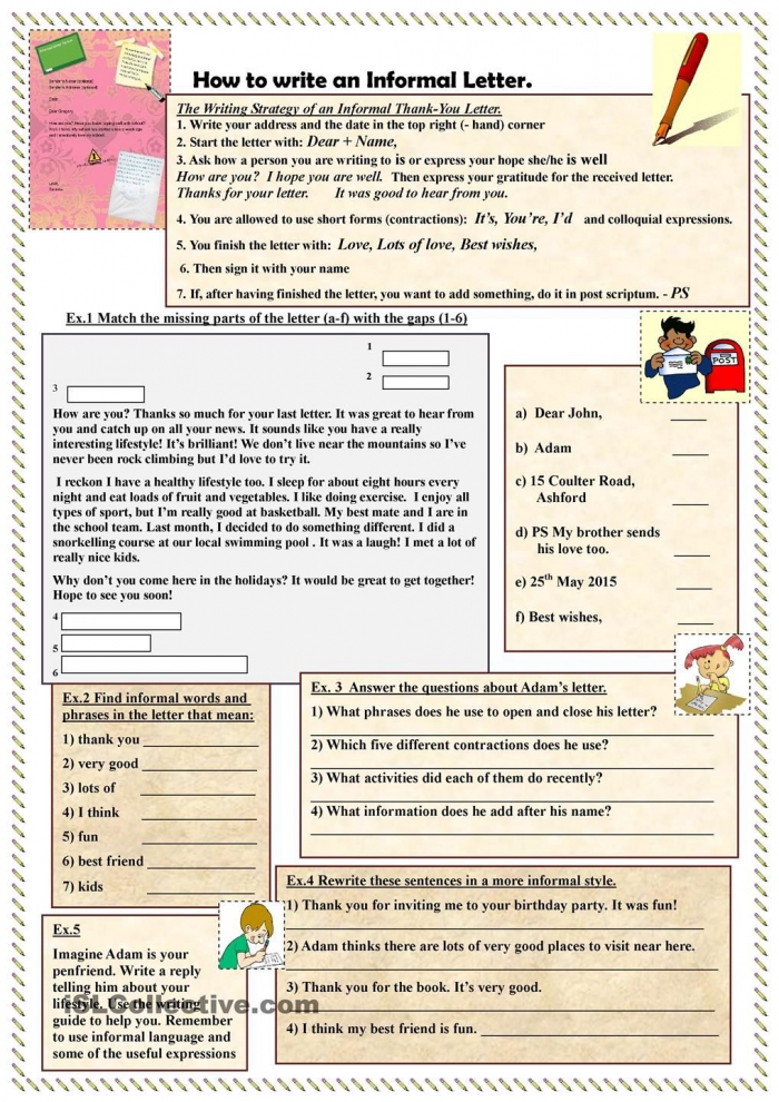 How To Write An Informal Letter