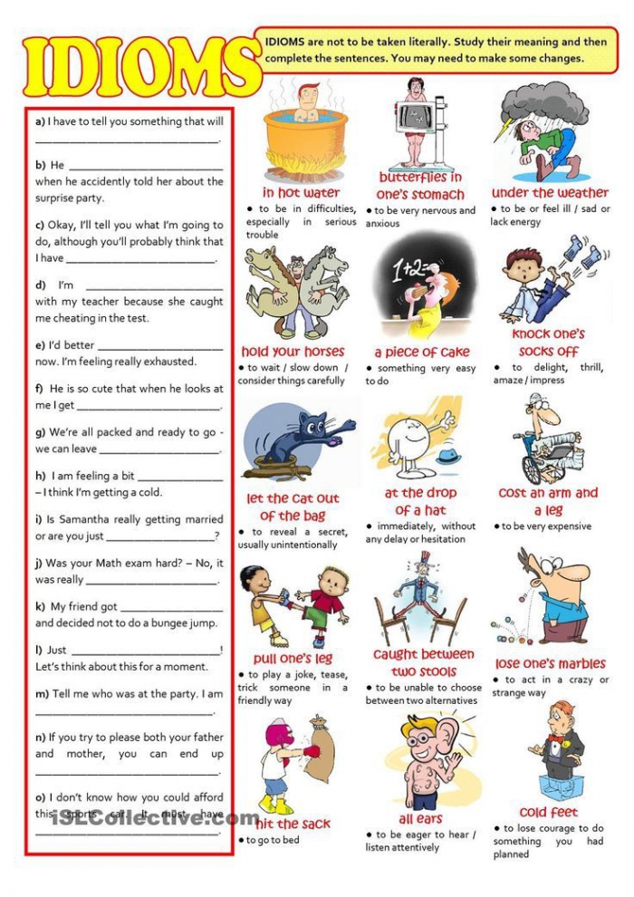 idioms-worksheet-english-treasure-trove